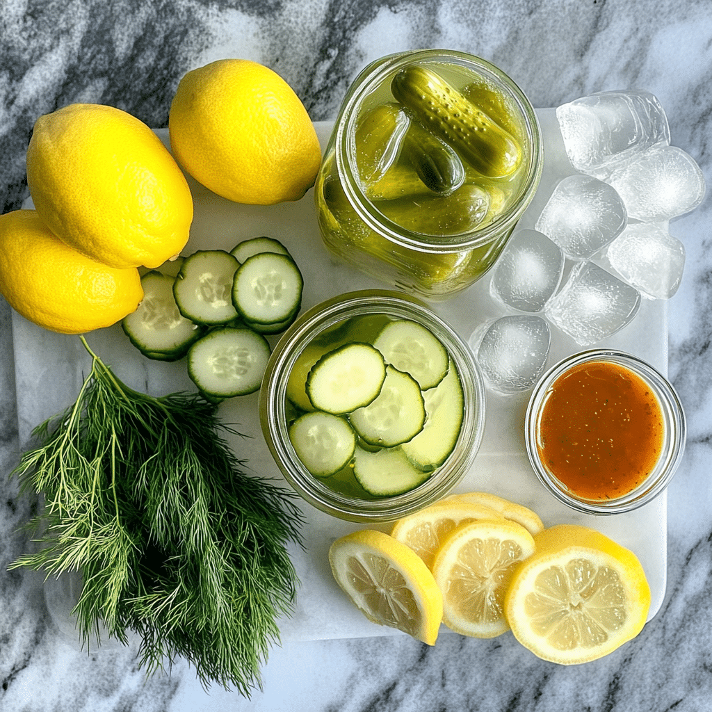 Pickle Juice Mocktail Recipe: Refreshing, Easy 10 pickle juice mocktail ingredients