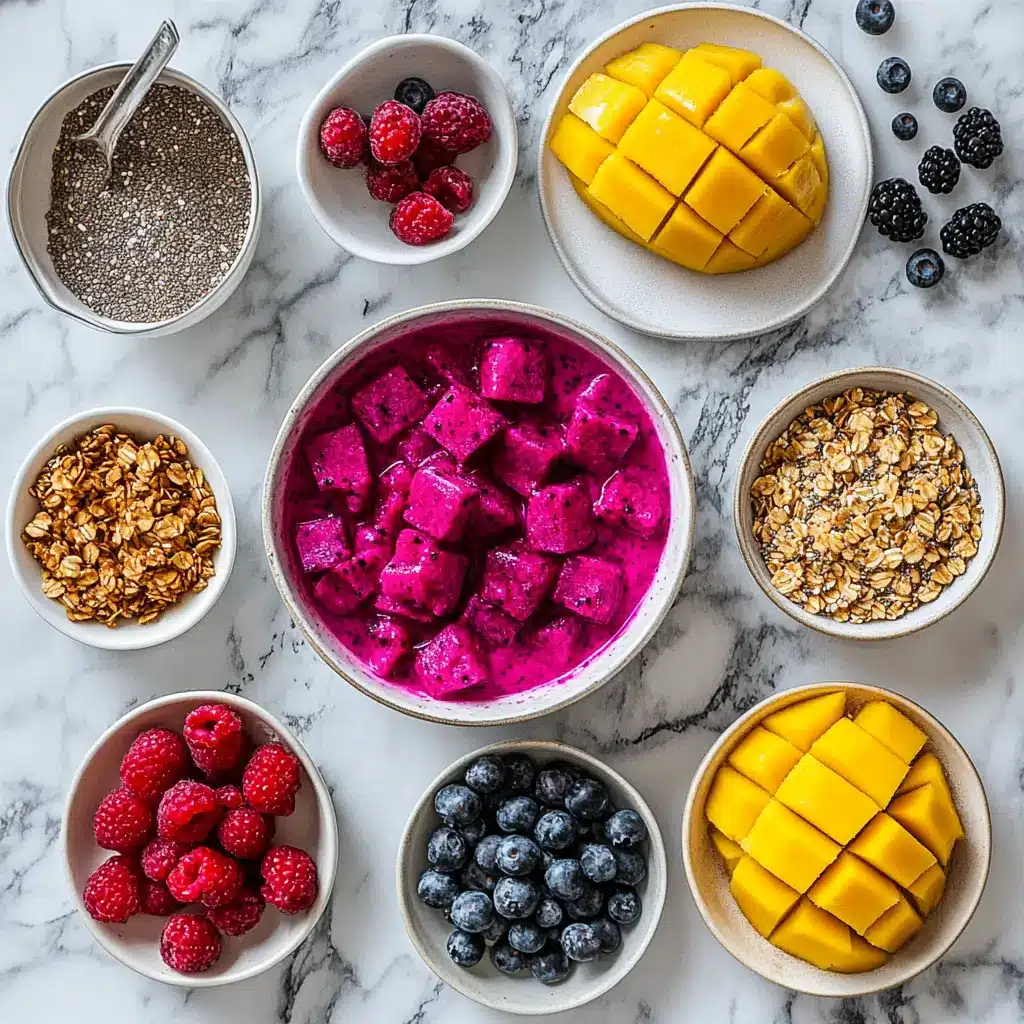 Pitaya Bowl : Healthy Smoothie Bowl at Home 8 pitaya bowl ingredients 1