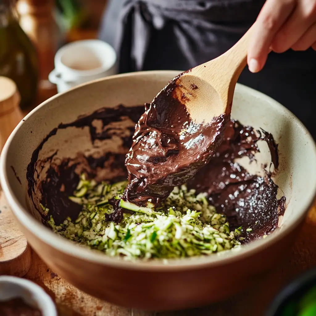Zucchini Brownies That Are Moist, Secretly, Healthy 10 preparation step of Zucchini Brownies