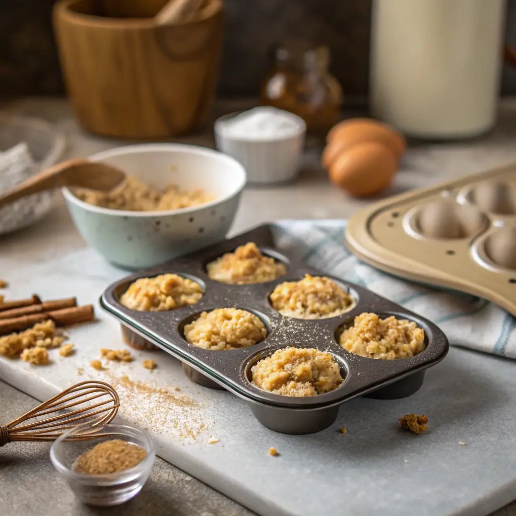 Mini Coffee Cakes Recipe Easy, Moist, Flavor 3 preparation step of mini coffee cakes