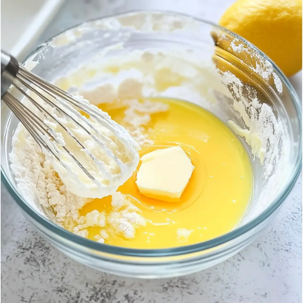 Mini Lemon Cakes Recipe, zesty, Easy to Bake 10 mini lemon cakes preparation step