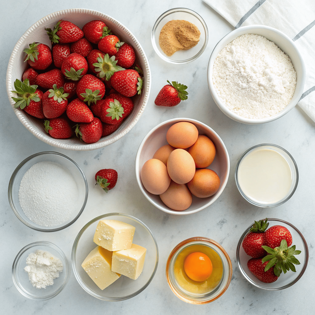 Mini Strawberry Bundt Cakes – Easy, Moist 9 mini strawberry bundt cakes ingredients