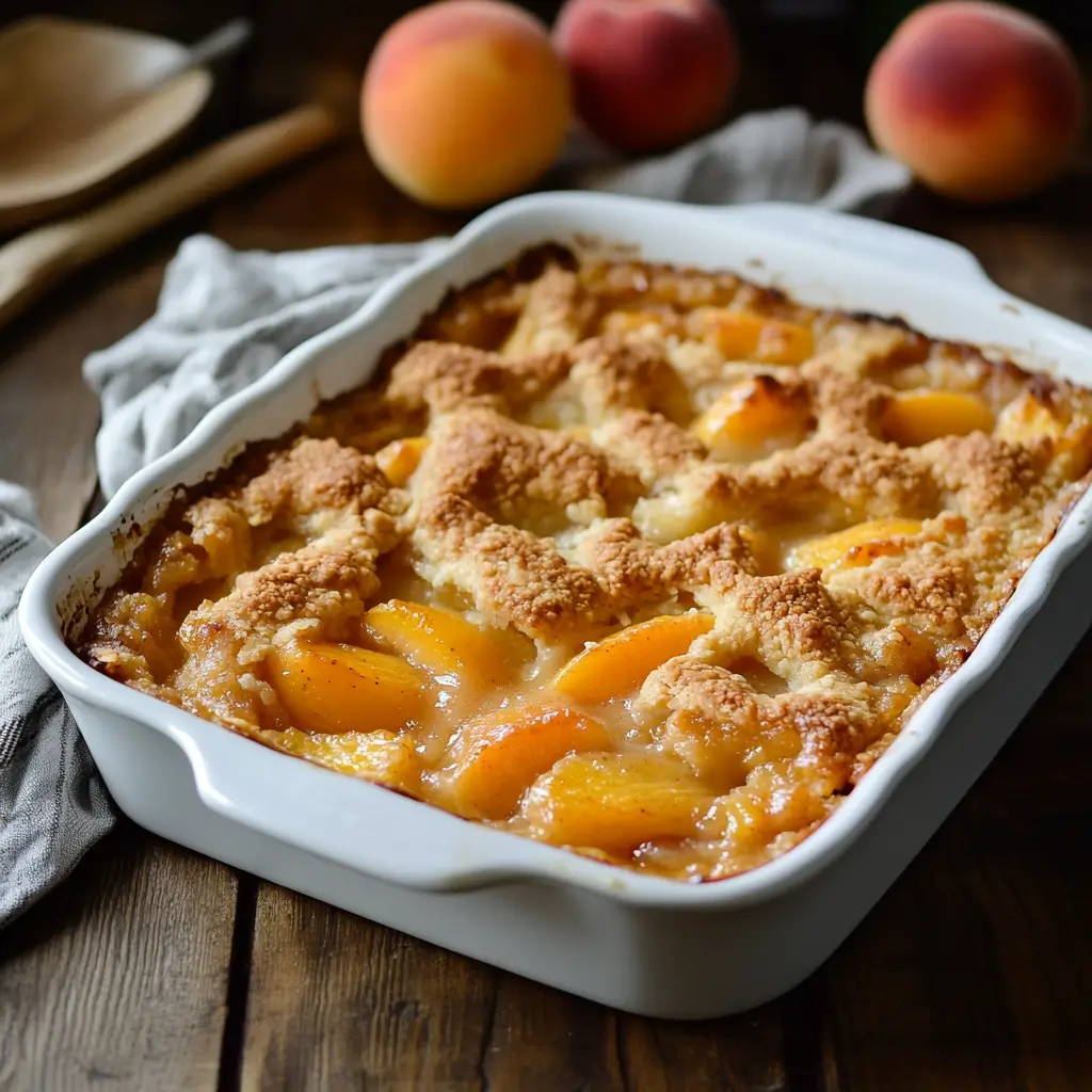 Southern Peach Cobbler Recipe ,Crispy ,Easy to Make 8 southern peach cobbler
