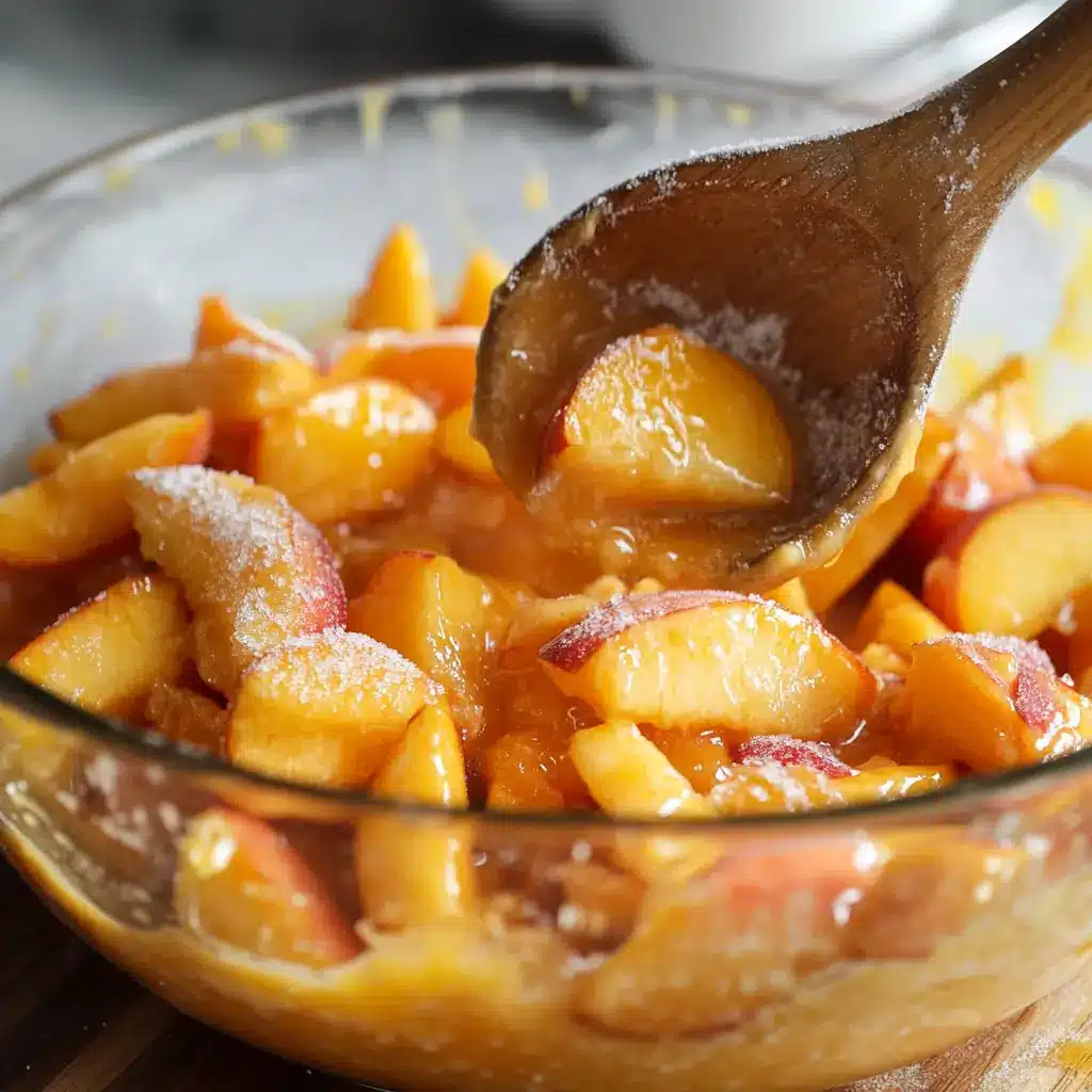 Southern Peach Cobbler Recipe ,Crispy ,Easy to Make 10 mixing southern peach cobbler