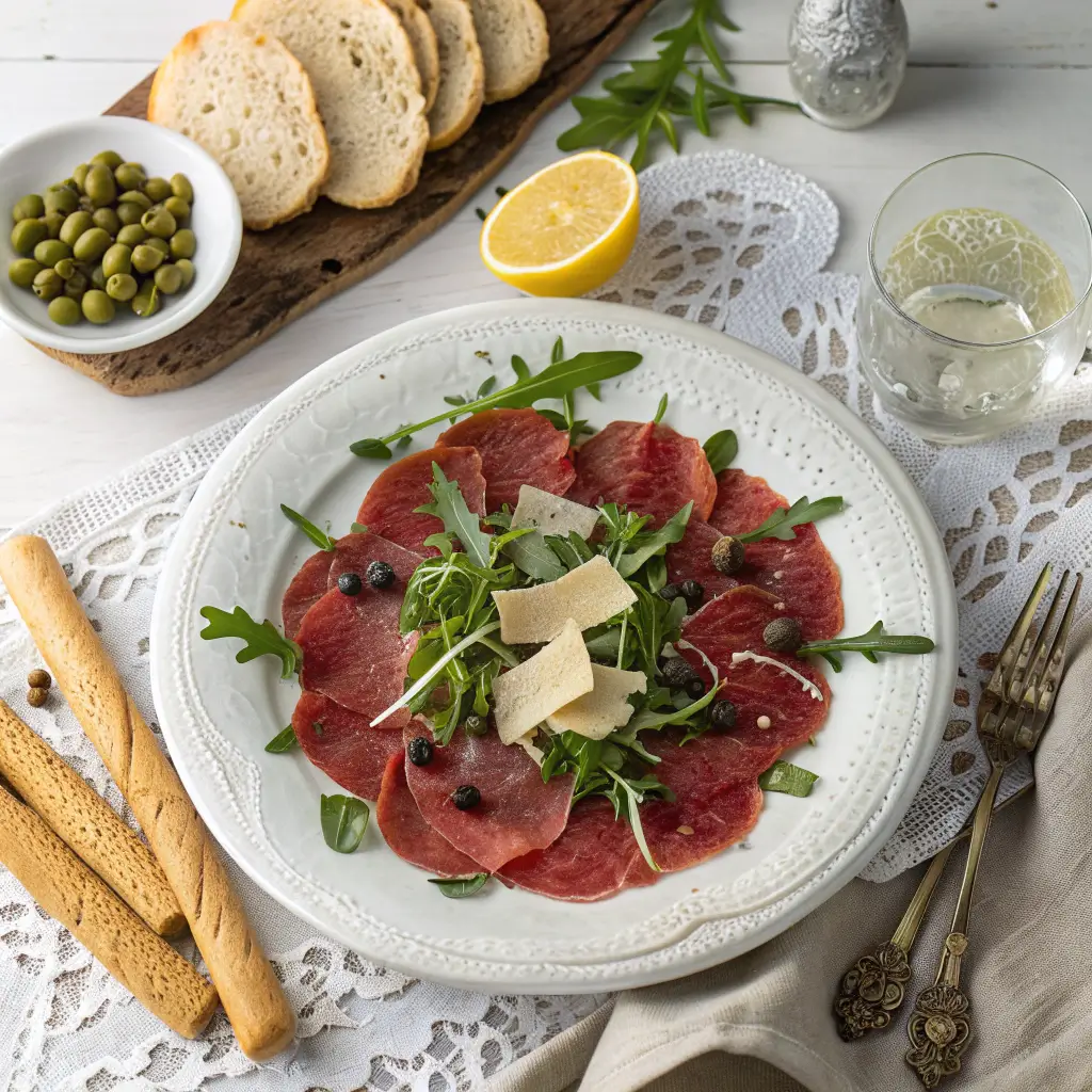 Bresaola Carpaccio – Simple Italian Starter ,Flavor 1 Bresaola Carpaccio