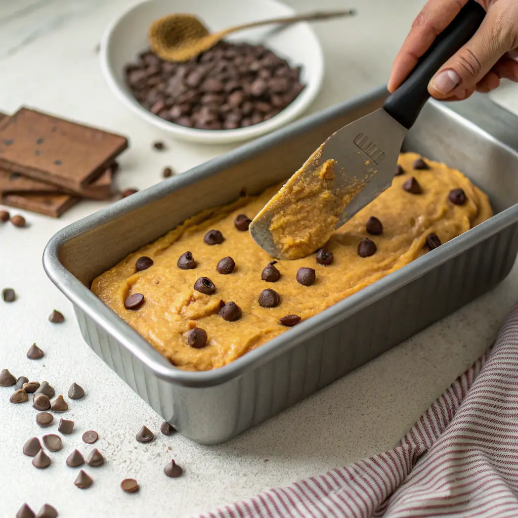 Best Chocolate Chip Pumpkin Bread – Moist, Easy 3 pumpkin bread batter loaf pan