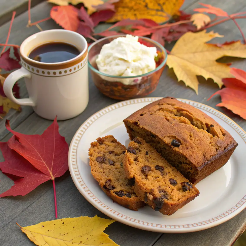 Best Chocolate Chip Pumpkin Bread – Moist, Easy 4 pumpkin bread slice coffee