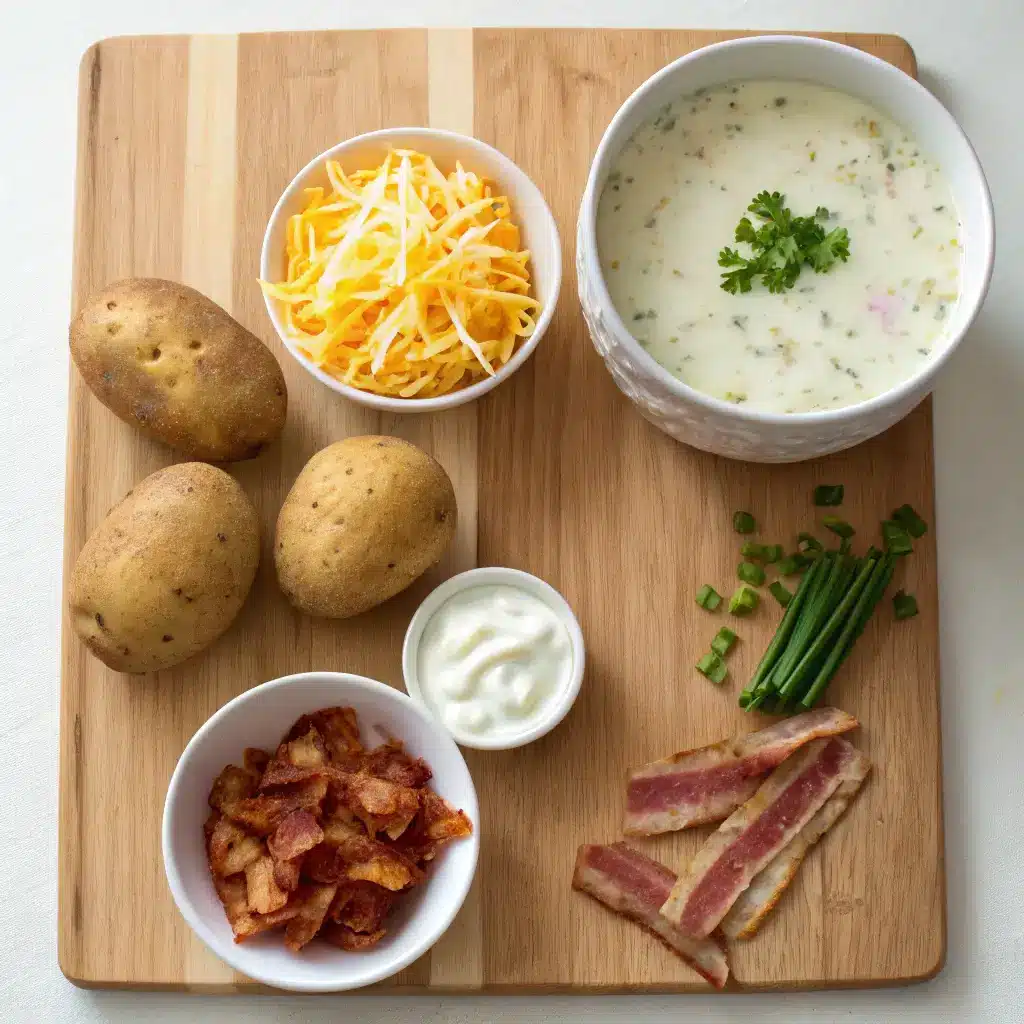 5-Ingredient Loaded Baked Potato Soup – Creamy & Comforting Recipe 2 5 ingredient loaded baked potato soup ingredients