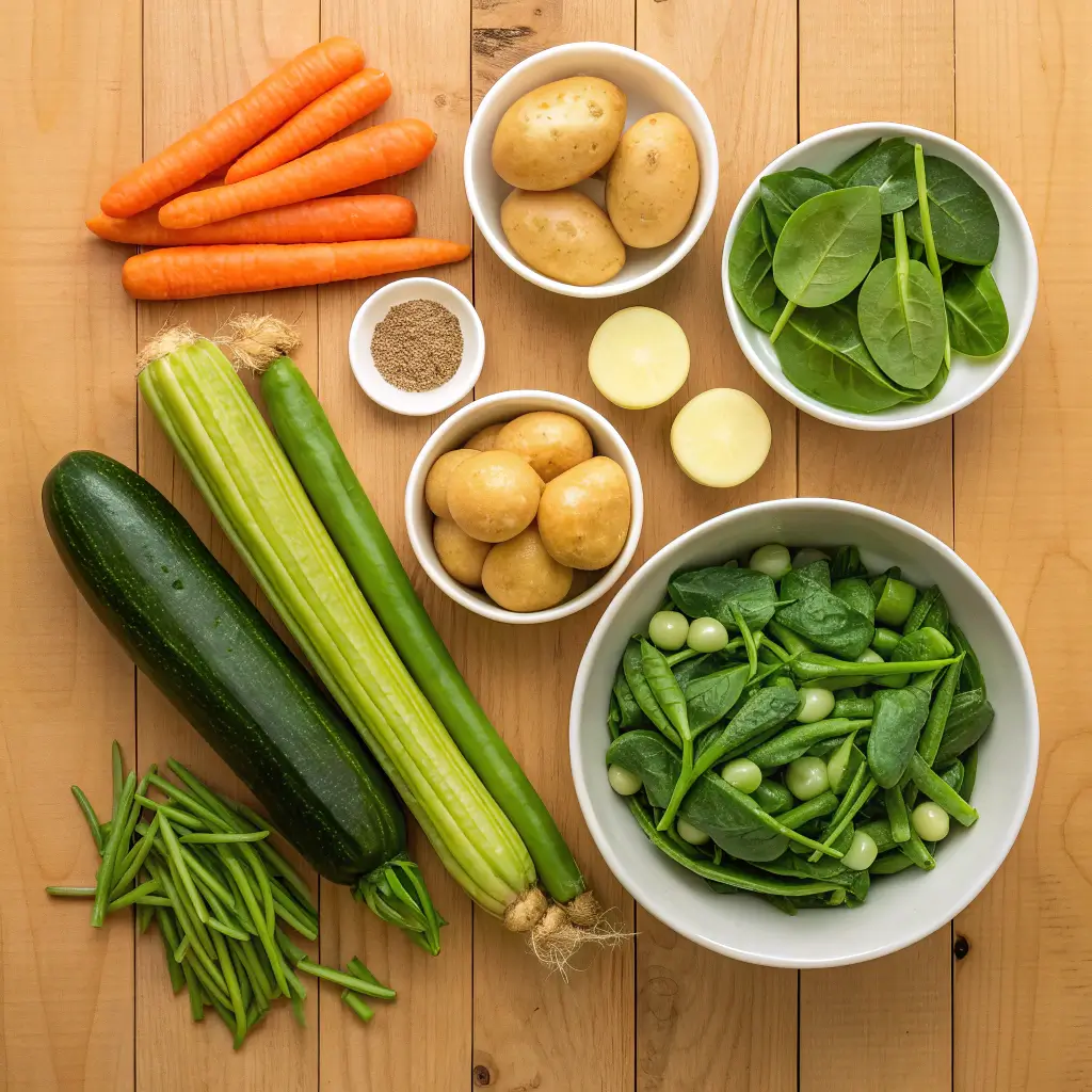Hearty and Healthy Vegetable Soup – A Comforting & Nutritious Recipe 2 Healthy Vegetable Soup ingredients