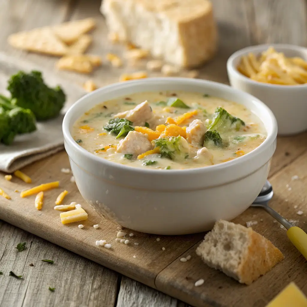 Chicken Broccoli Cheddar Soup: The Coziest Comfort Bowl for Fall 1 chicken broccoli cheddar soup
