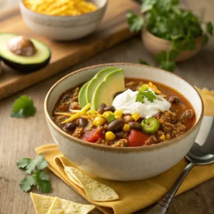 Easy Stovetop Taco Soup Recipe – Quick, Flavorful & Comforting 2 Easy Stovetop Taco Soup Recipe