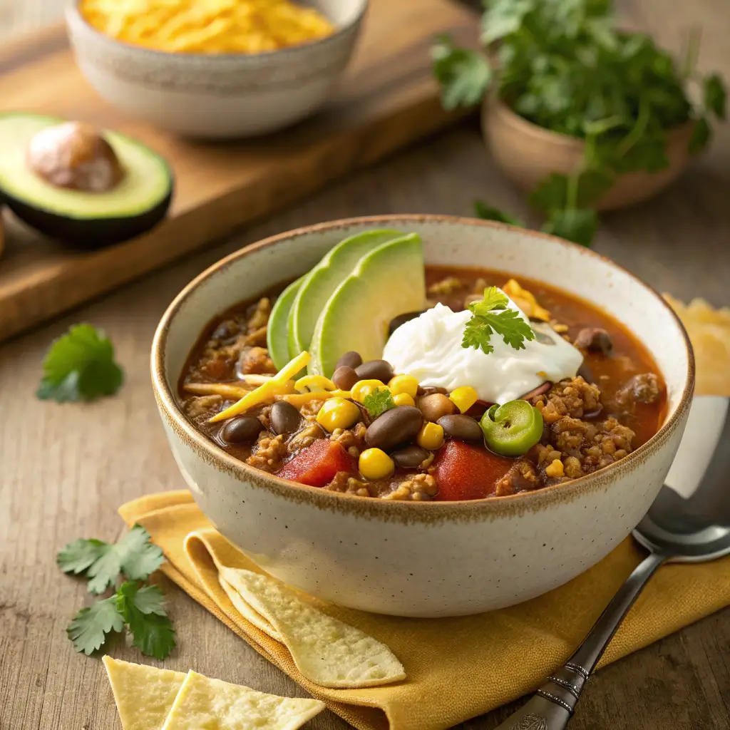 Easy Stovetop Taco Soup Recipe – Quick, Flavorful & Comforting 1 easy stovetop taco soup