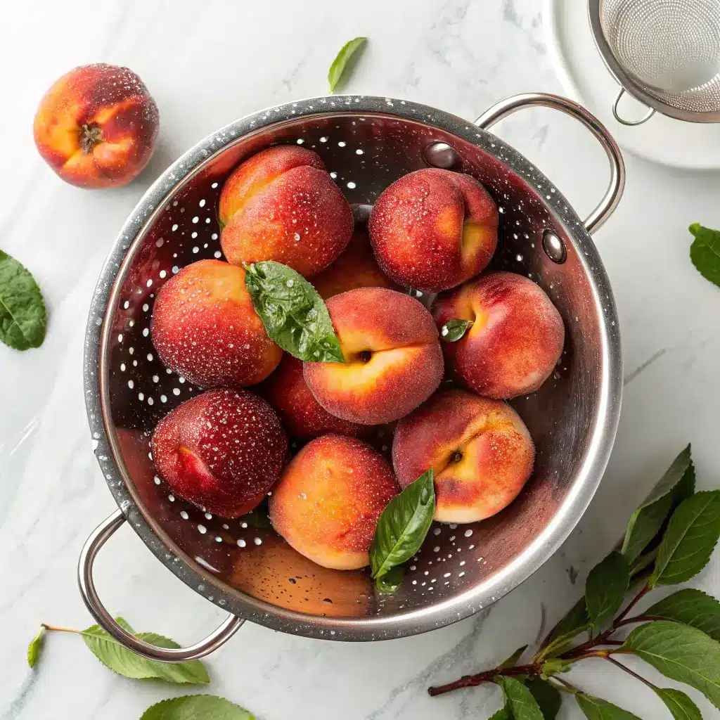 Peach Juice recipe Benefits: 7 Reasons to Drink It Every Day 2 fresh peach