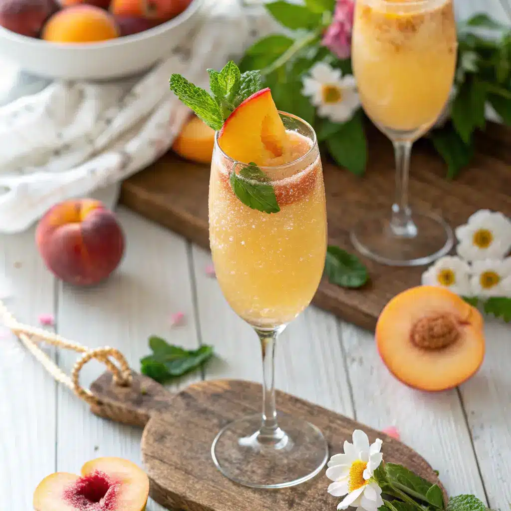 Peach Bellini Mocktail Recipe – Refreshing, Fruity, and Alcohol-Free 1 peach bellini mocktail recipe