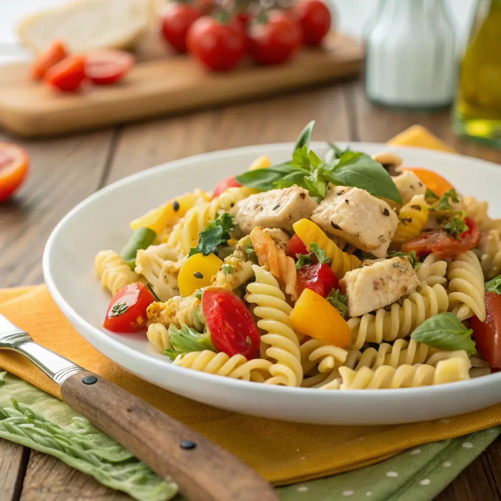 Protein Pasta Salad: Best High-Protein Side Dish for Easy Meals 4 protein pasta salad serving