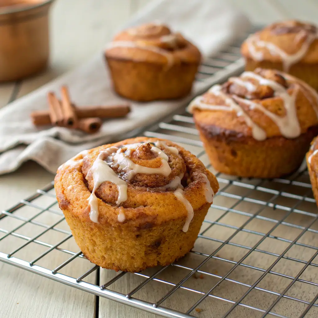 Pumpkin Cinnamon Roll Muffins – Best Easy Fall Treat Recipe 1 pumpkin cinnamon roll muffins 1