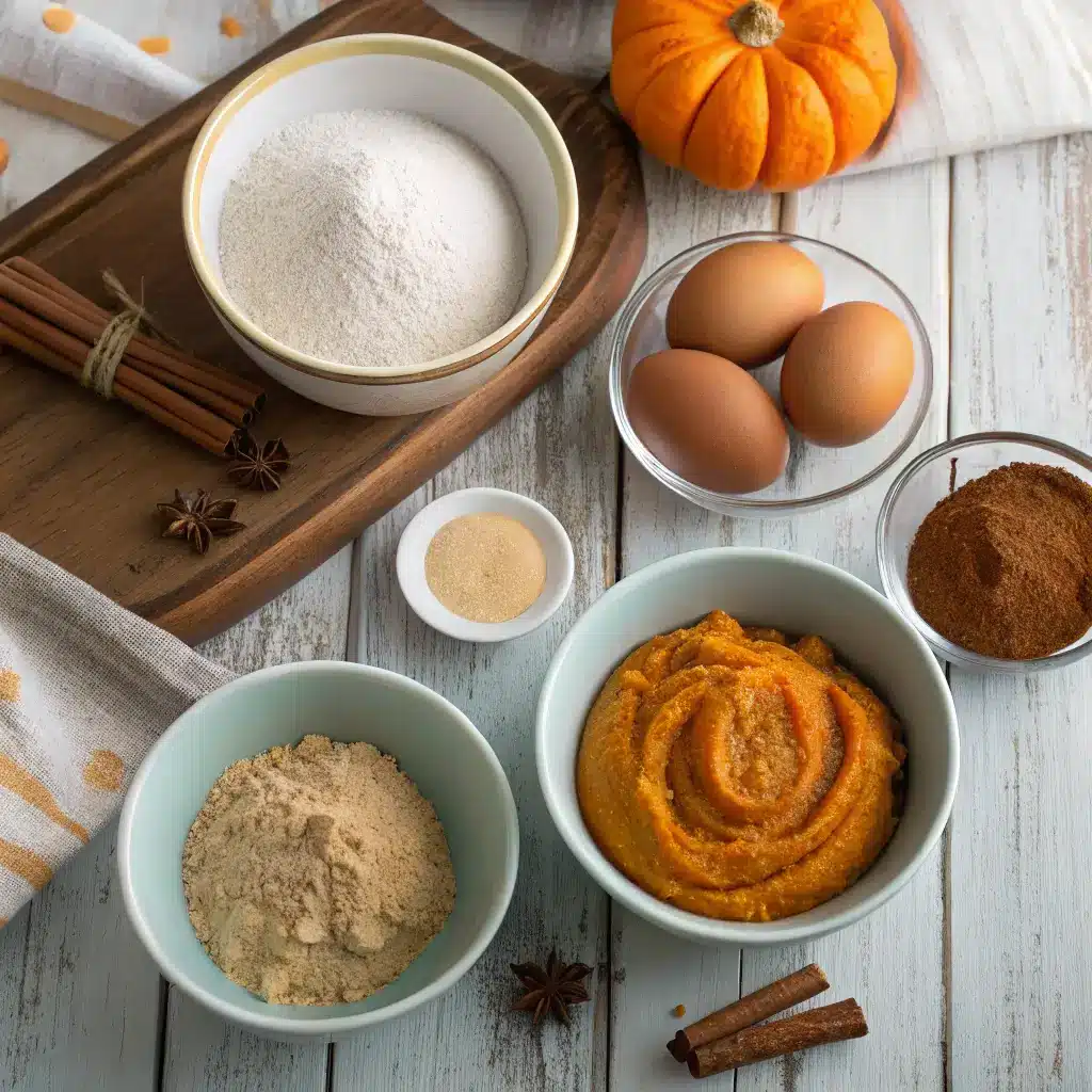 Pumpkin Cinnamon Roll Muffins – Best Easy Fall Treat Recipe 2 pumpkin cinnamon roll muffins ingredients