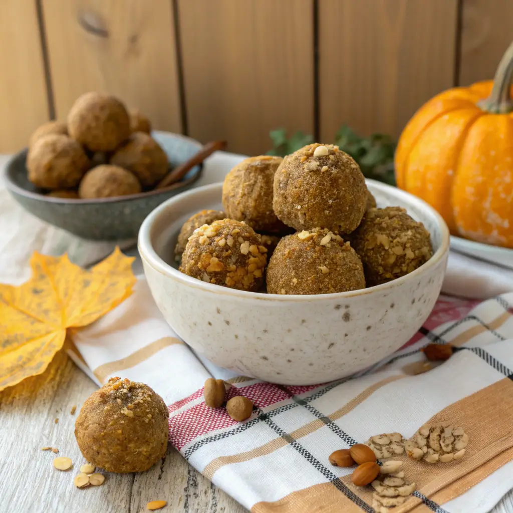 Pumpkin Protein Balls Recipe: Easy, Healthy Snack You’ll Want on Repeat 5 pumpkin protein balls serving