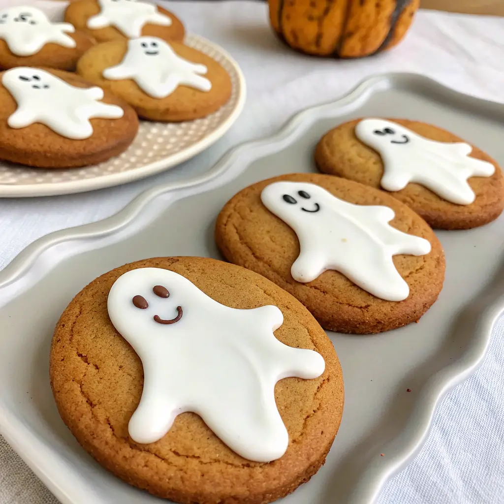 Spooky Ghost Brown Butter Pumpkin Cookies – Easy Halloween Treat 1 Spooky Ghost Brown Butter Pumpkin Cookies
